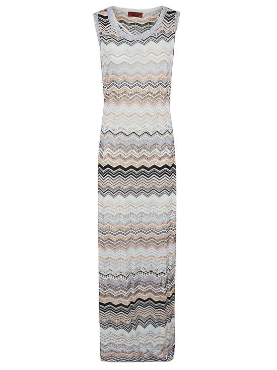  미소니 롱 원피스 미쏘니 DS24SG5E BK039D 멀티컬러 드레스