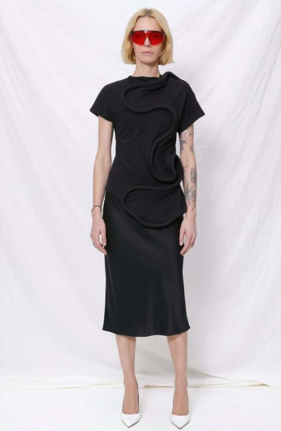  멜리타 바우마이스터 블라우스 스월리 탑 - MELITTA BAUMEISTER