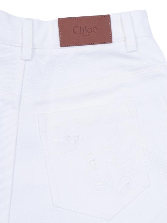  [키즈] 끌로에 쇼츠/버뮤다 면 반바지 2 화이트 - CHLOE