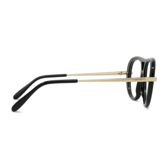  로에베 안경 LW50112 I 슬림 001 아세테이트/메탈  블랙 - LOEWE