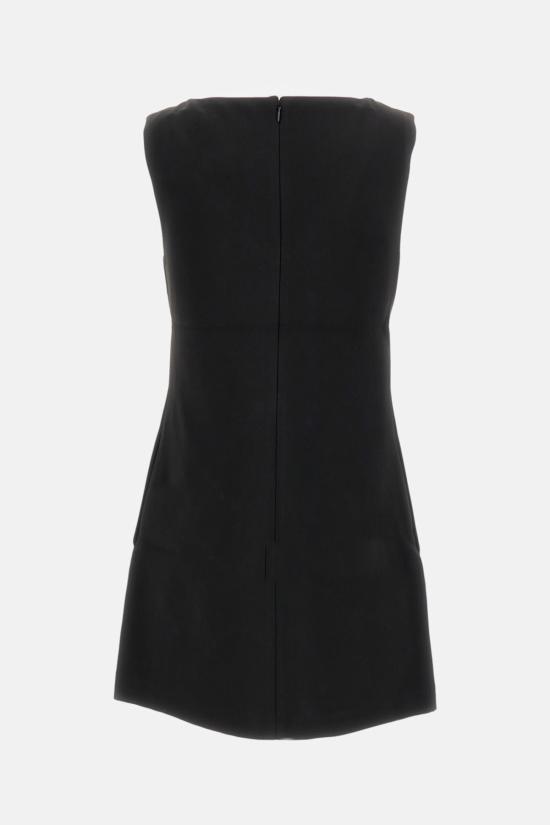  셀프 포트레이트 숏 원피스 라인스톤 장식 미디 드레스 블랙 - SELF PORTRAIT