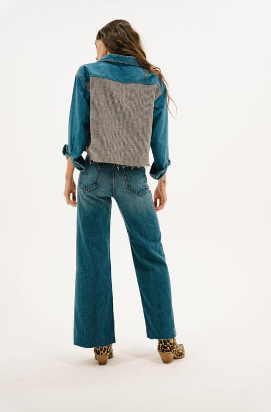  ASKK 뉴욕 데님 셔츠 아스크 니 크로스비 콤보 플란넬 - ASKK NY