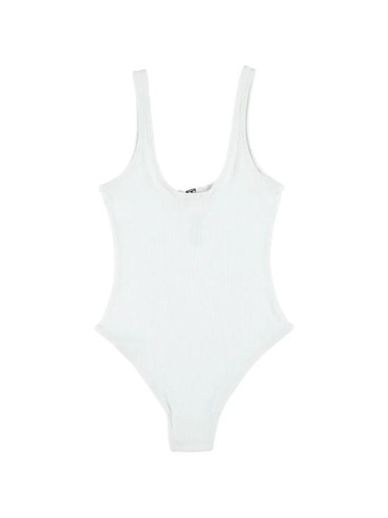  디젤 바디수트 티셔츠 마우라 Dnm Uw 바디 바디수트 화이트 - DIESEL