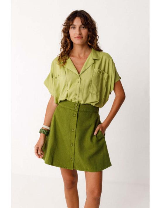  에스케이에프케이 숏 스커트 Skfk 이라기 스커트 - SKFK