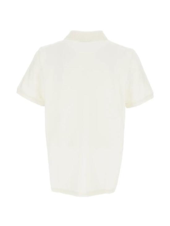  메종키츠네 폴로 티셔츠 메종 키츠네 폭스 헤드 레귤러 폴로 셔츠 (옐로우 & 오렌지) - MAISON KITSUNE