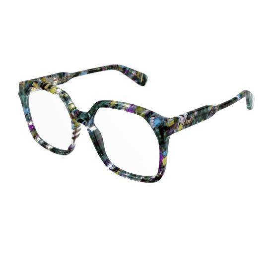  끌로에 안경 Ch0263 O Linea Gayia 003 블루 투명 재활용 아세테이트  멀티컬러 - CHLOE