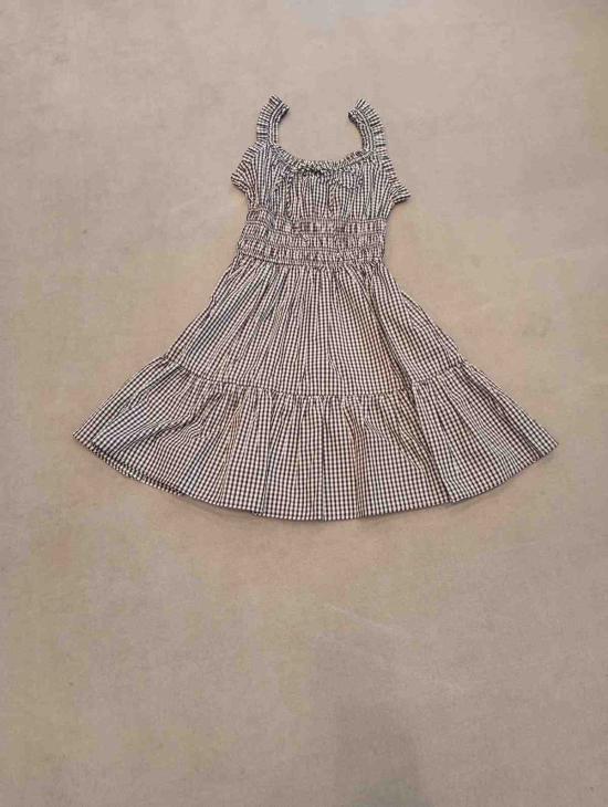  마이클 코어스 숏 원피스 깅엄 미니 드레스 블랙