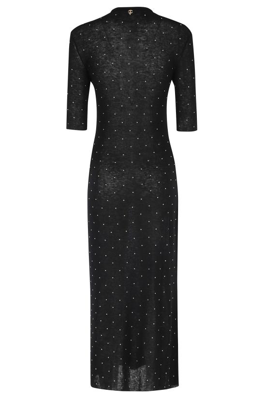  파코라반 롱 원피스 Rabanne Polycloure De Vinyle 드레스 블랙 - PACO RABANNE