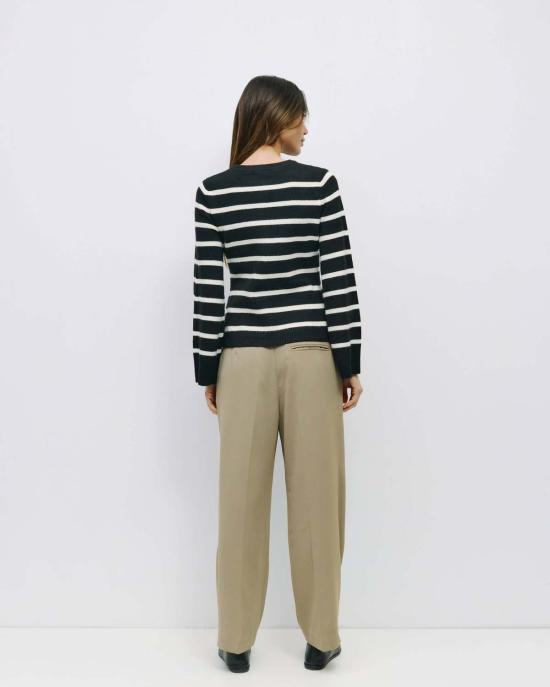  모드 레프 가디건 Mod Ref 신디 스트라이프 - MOD REF