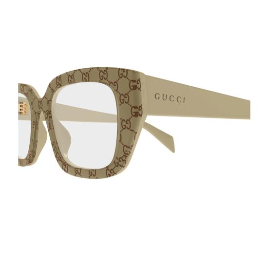  구찌 안경 GG2021 O 리네아 인스티튜셔널 로고 005 재활용 아세테이트  베이지 - GUCCI