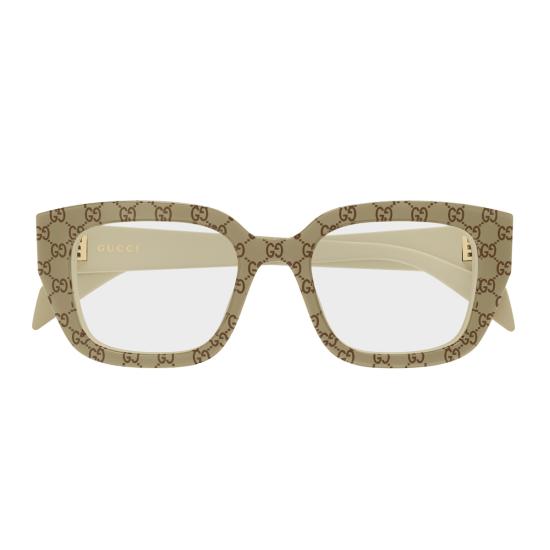  구찌 안경 GG2021 O 리네아 인스티튜셔널 로고 005 재활용 아세테이트  베이지 - GUCCI