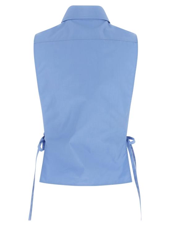 26SS 미우미우 셔츠 MK2024SOOO19SEF0076 Light Blue - MIU MIU