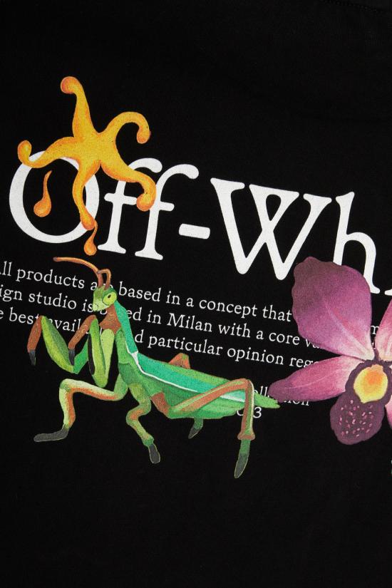 26SS 오프화이트 반팔 티셔츠 OWAA089S26JER005 1001 BLACK WHITE - OFF WHITE