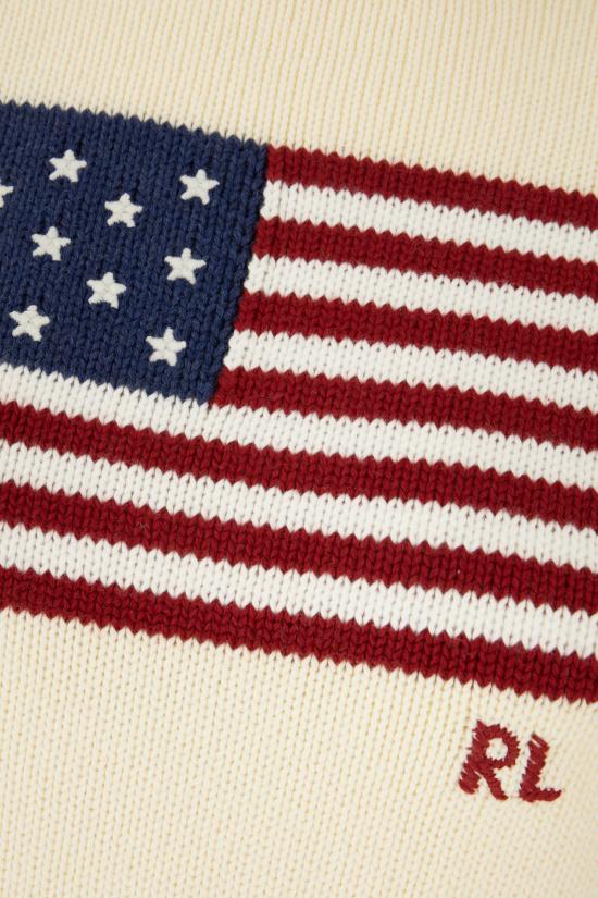 26SS 폴로 랄프로렌 아이코닉 플래그 스웨터 211896939 002 CREAM - POLO RALPH LAUREN