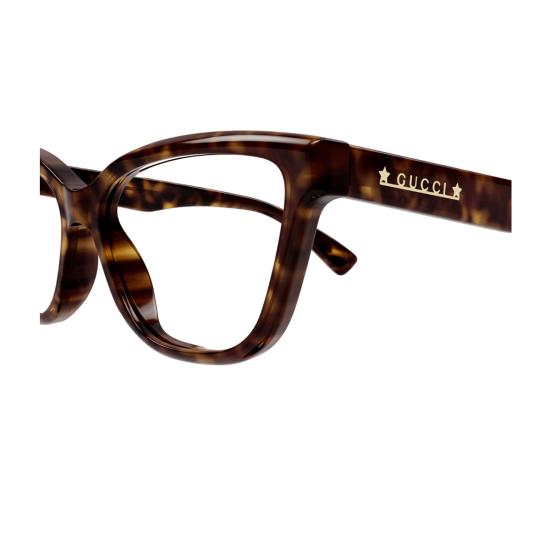  구찌 안경 GG1589 O 리네아 레터링 아세테이트  브라운 - GUCCI