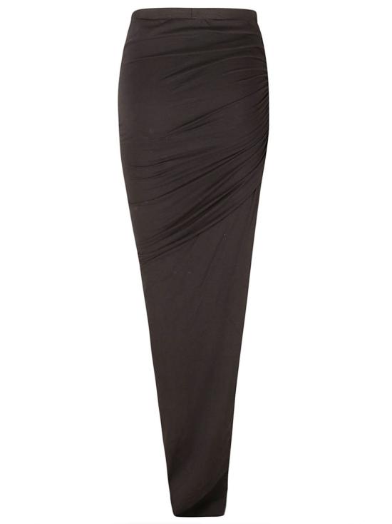  릭 오웬스 롱 스커트 Rp01 D2366 Ja 09 울  네로 - RICK OWENS