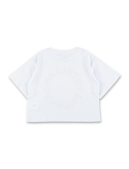  [키즈] 스텔라 맥카트니 티셔츠 스텔라 매카트니 아동용 자수 원형 로고 티셔츠 (화이트) - STELLA MCCARTNEY