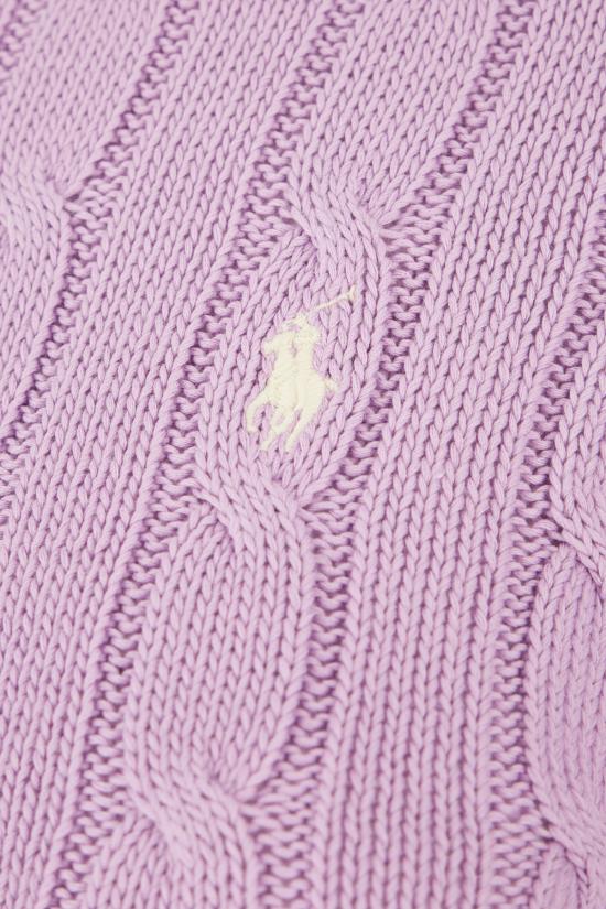 26SS 폴로 랄프로렌 포니 로고 피마코튼 케이블 니트 스웨터 211971869 505 BRIGHT ASTER - POLO RALPH LAUREN