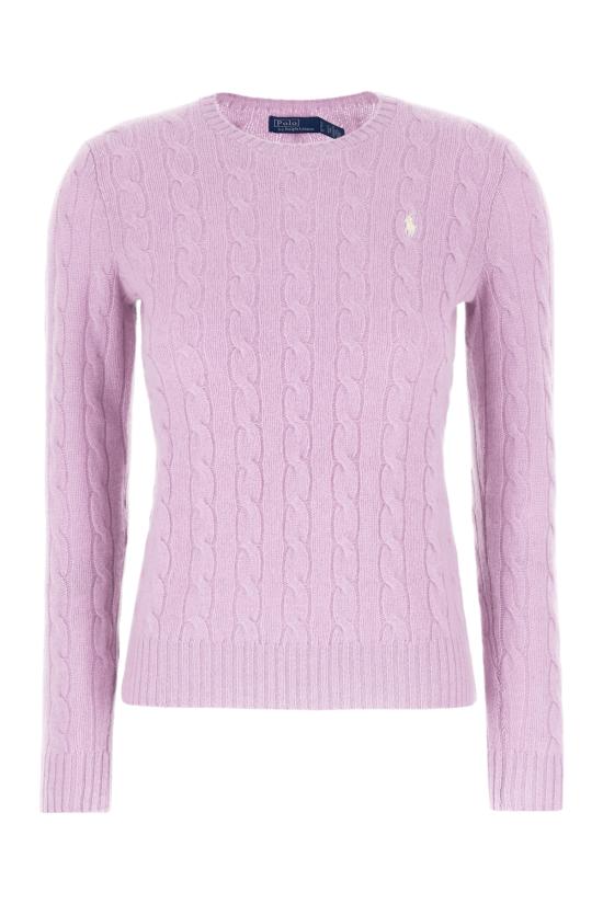 26SS 폴로 랄프로렌 포니 로고 피마코튼 케이블 니트 스웨터 211971869 505 BRIGHT ASTER