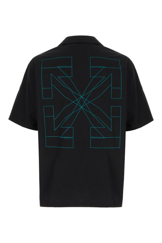 26SS 오프화이트 반팔 셔츠 OMGG01FS26FAB001 0001 BLACK - OFF WHITE