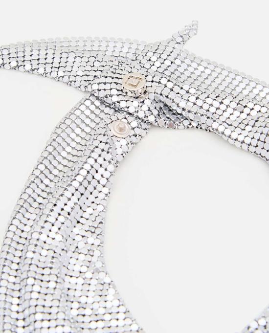  파코라반 머플러/스카프 라반느 체인메일 픽셀 스카프 실버 - PACO RABANNE