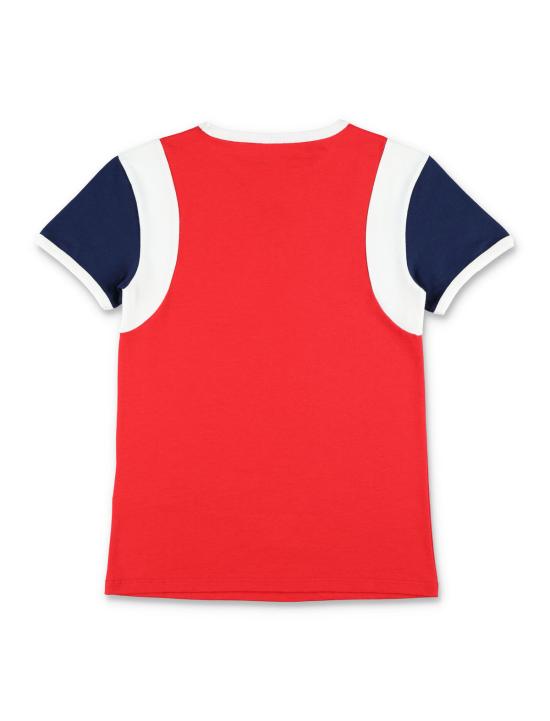  [키즈] 구찌 티셔츠 키즈 코튼 그래픽 티셔츠 레드 - GUCCI