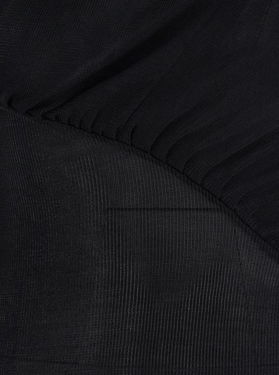  셀프 포트레이트 긴팔 티셔츠 컷아웃 디테일 긴팔 저지 블랙 - SELF PORTRAIT