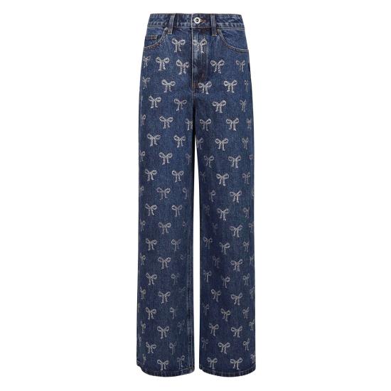  셀프 포트레이트 데님 팬츠 Rs25 812 P Bl 진 블루 - SELF PORTRAIT