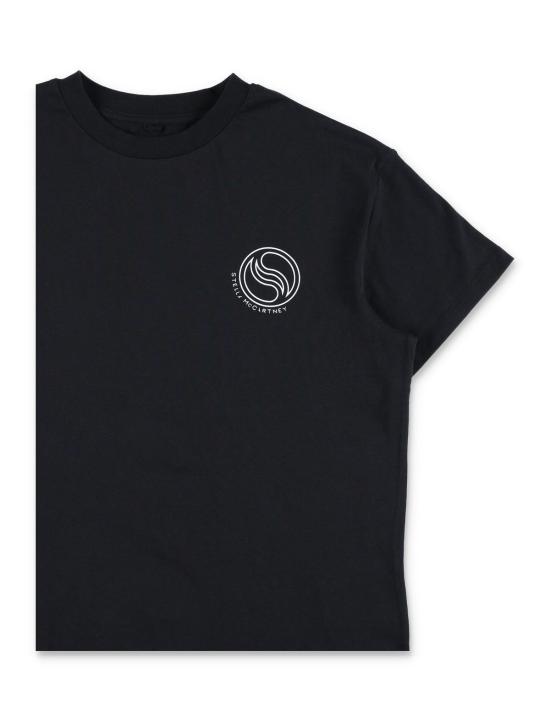  [키즈] 스텔라 맥카트니 티셔츠 스텔라 매카트니 S Wawe 로고 티셔츠 (어린이용) - STELLA MCCARTNEY