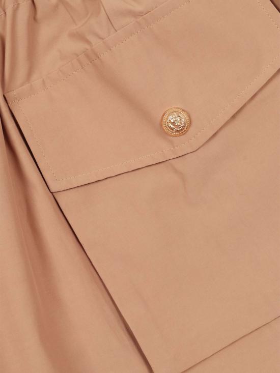  발망 숏 스커트 우븐  브라운 - BALMAIN