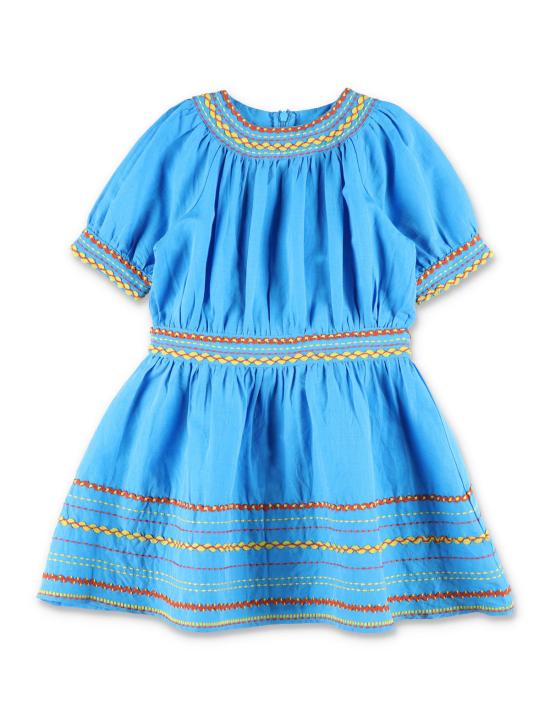  [키즈] 스텔라 맥카트니 원피스 스텔라 매카트니 아동용 자수 린넨 코튼 드레스 (블루)