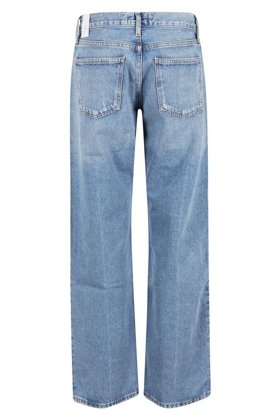  에이골디 데님 팬츠 아골드 로우 라이즈 루즈 볼트 진 블루 - AGOLDE