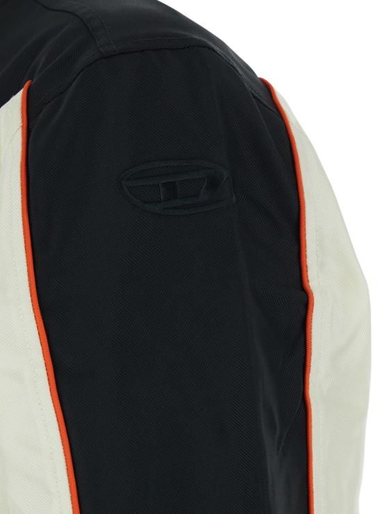  디젤 봄버 자켓 Diesel J Blink Wrd 재킷 화이트/블랙 - DIESEL