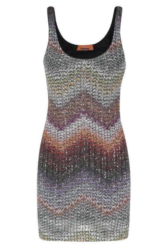  미소니 숏 원피스 미쏘니 카퍼도니 숏 드레스 그레이/그린