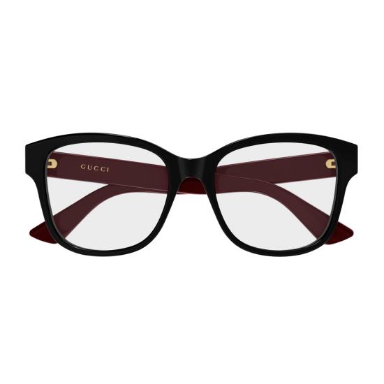  구찌 안경 GG1340 O 리네아 엠블럼 009 블랙 버건디 네로 인젝티드