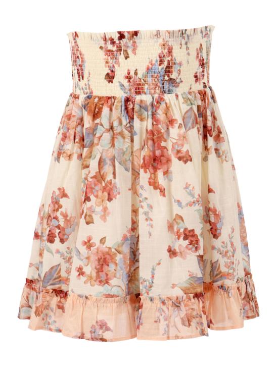  [키즈] 짐머만 스커트 아동용 어웨이큰 셔링  (베이지색, 면 안감) - ZIMMERMANN