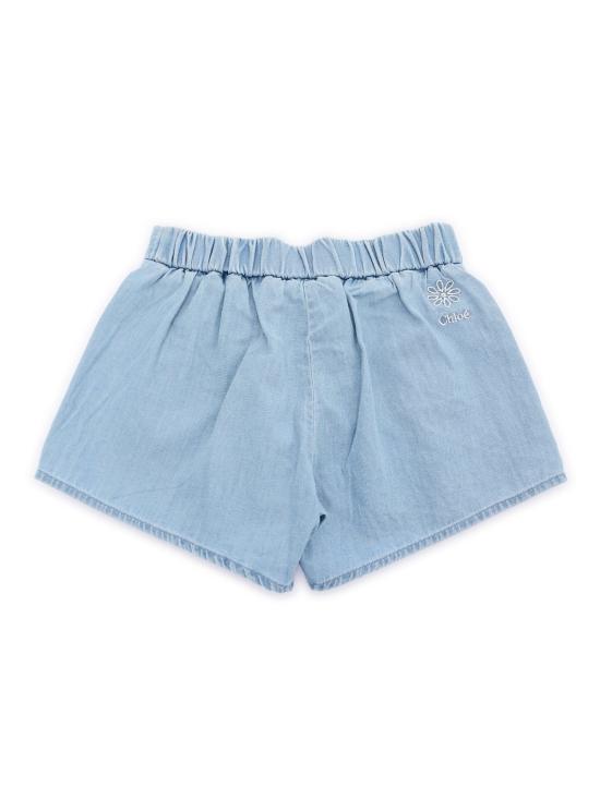  끌로에 데님 숏팬츠 스캘럽 쇼츠 라이트 블루