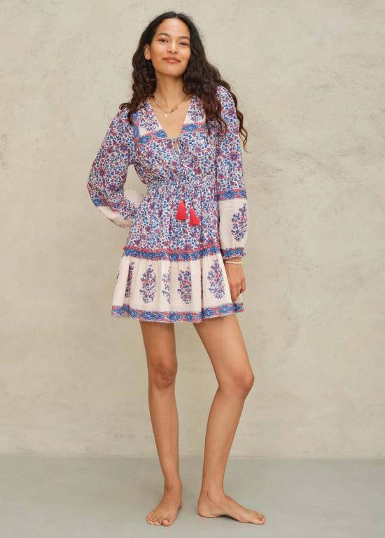  엠에이비이 숏 원피스 M.A.B.E 델라 프린트 드레스