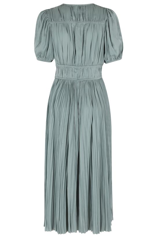  울라 존슨 롱 원피스 오드라 퍼프 슬리브 미디 드레스 블루 - ULLA JOHNSON