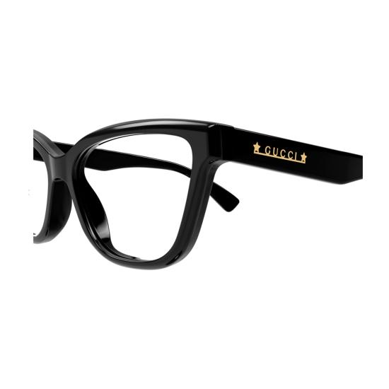 구찌 안경 GG1589 O 리네아 레터링 001 아세테이트  블랙