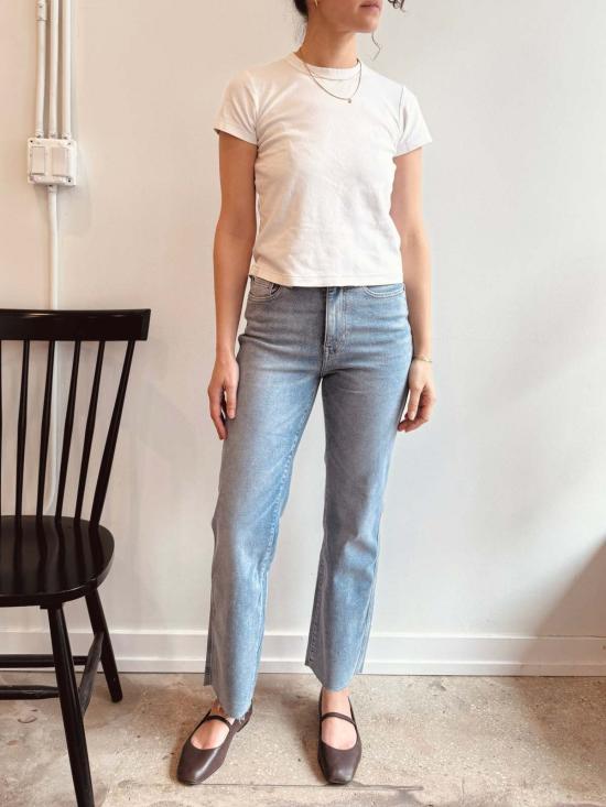  Warp + Weft 데님 팬츠 워프 + 위프트 아세 스트레이트 진