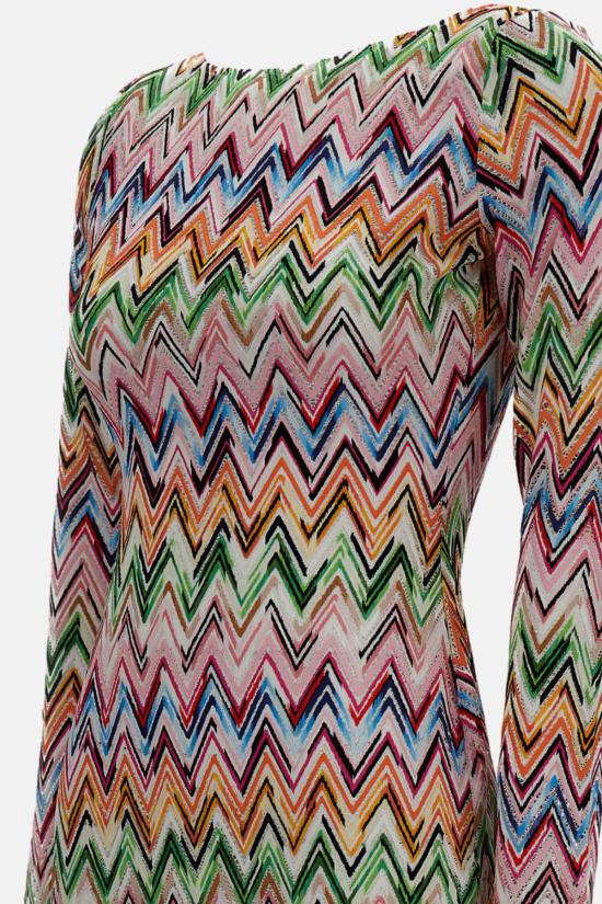  미소니 비치용품 미쏘니 긴팔 비치 커버업 드레스 멀티컬러 - MISSONI