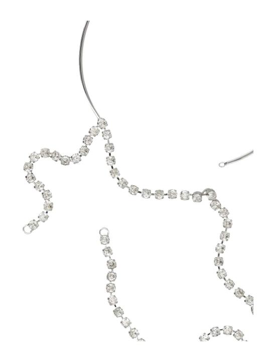  MM6 메종마르지엘라 네크리스 Mm6 메종 마르지엘라 크리스탈 목걸이 실버 - MM6 MAISON MARGIELA