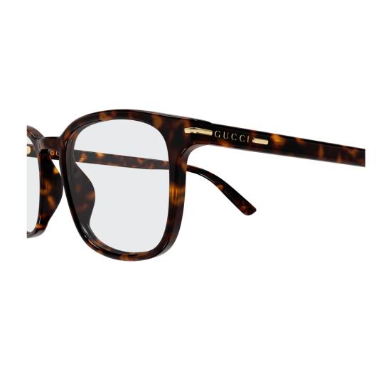  구찌 안경 GG2129 O 리네아 인스티튜셔널 로고 002 재활용 아세테이트 안경 하바나 - GUCCI