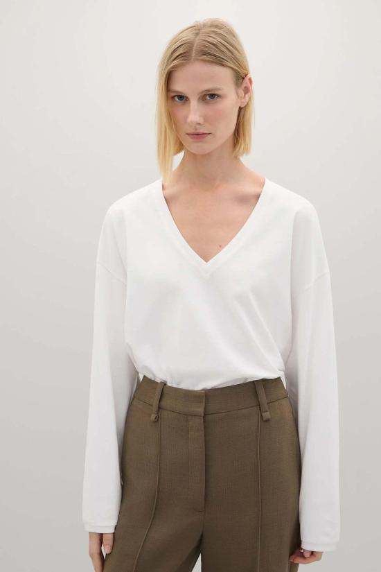  에이 에머리 긴팔 티셔츠 A. 에머리 퍼시 탑 - A.EMERY