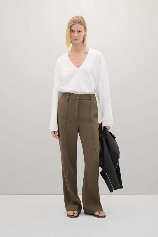  에이 에머리 긴팔 티셔츠 A. 에머리 퍼시 탑 - A.EMERY