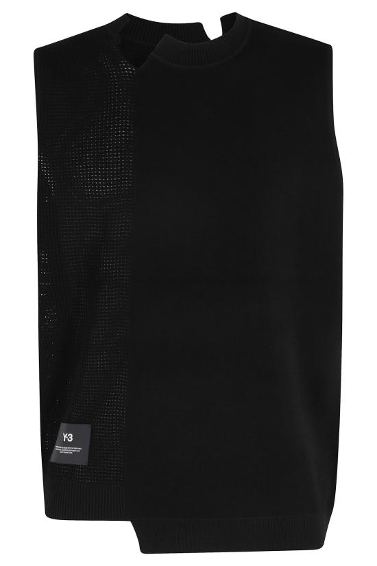  와이쓰리 니트 베스트 Y3 니트  블랙