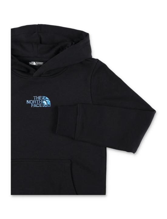  [키즈] 노스페이스 풀오버 리퀴드 로고 후드티 (블랙) (어린이용) - NORTH FACE