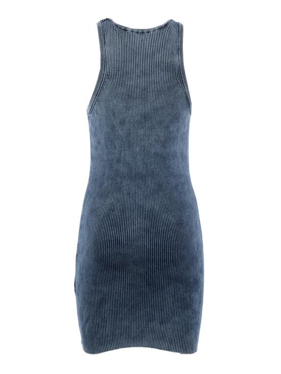  디젤 숏 원피스 니트웨어 드레스 블루 - DIESEL