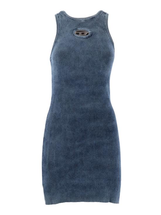  디젤 숏 원피스 니트웨어 드레스 블루